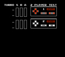 Nintendo World Class Service - Joystick Test Cartridge Screenshot 1
